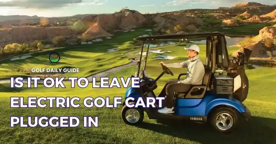 Is it OK to leave electric golf cart plugged in